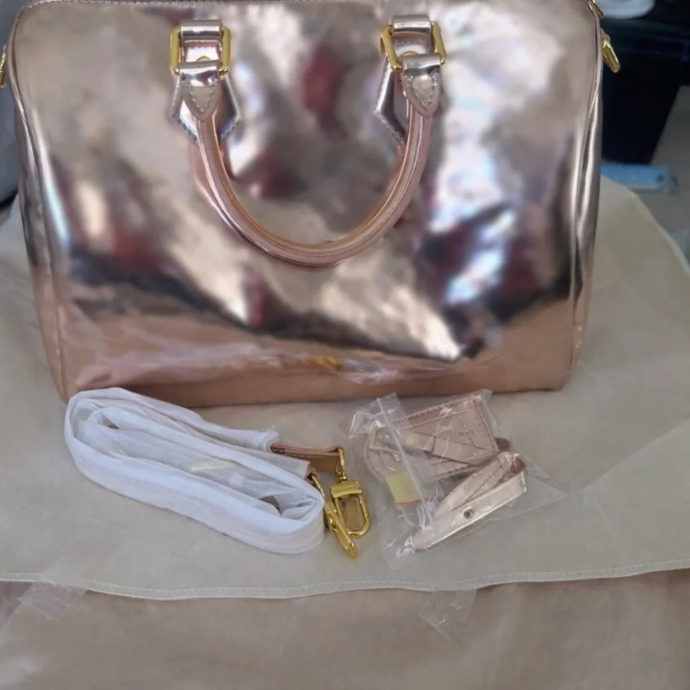 Luxury Metallic Rose Gold luxury Handbag